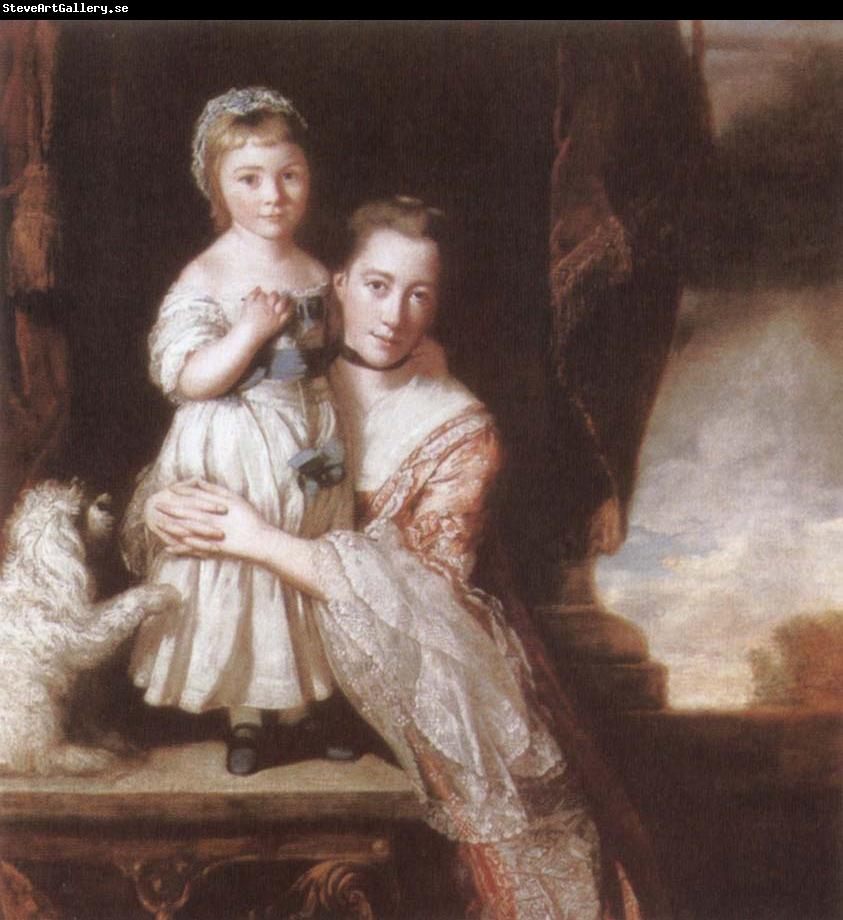 Sir Joshua Reynolds The Countess Spencer with her Daughter Georgiana